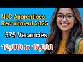 NLC Apprentices Recruitment 2025 🔥 575 Vacancies | Apply Online | Salary, Eligibility & Dates