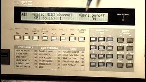 AKAI S950 MIDI Setup
