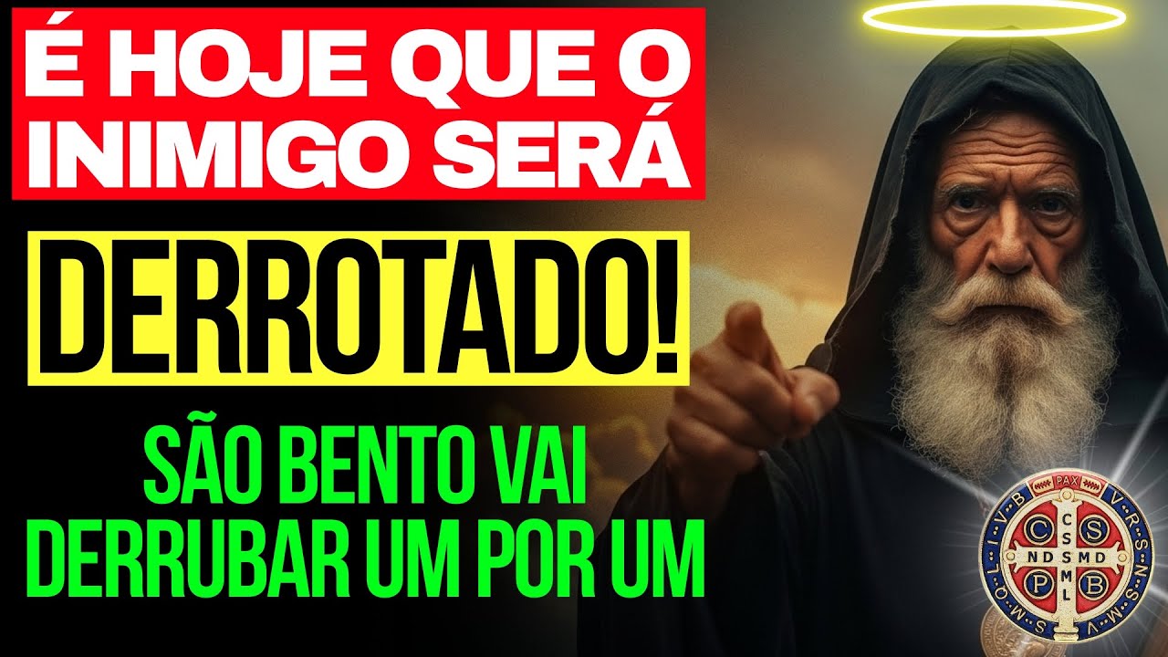PODEROSA ORAÇÃO DE SÃO BENTO PARA DERRUBAR TODA MALDIÇÃO QUE LANÇARAM CONTRA VOCÊ | #saobento
