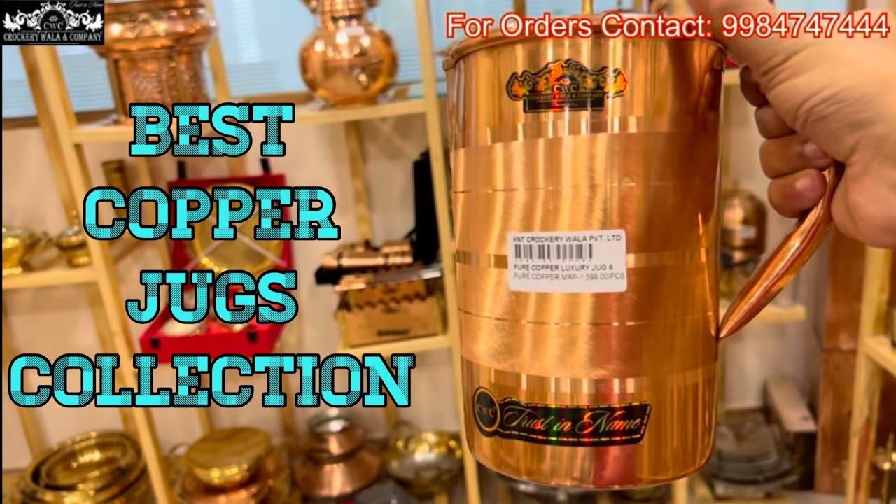 Pure Copper Jugs // Pure Tamba Jugs // Copper Jugs // Jugs // By Crockery Wala And Company