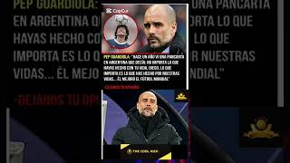 "Guardiola surrenders toMaradona#Maradona #Guardiola #Football #GOAT"