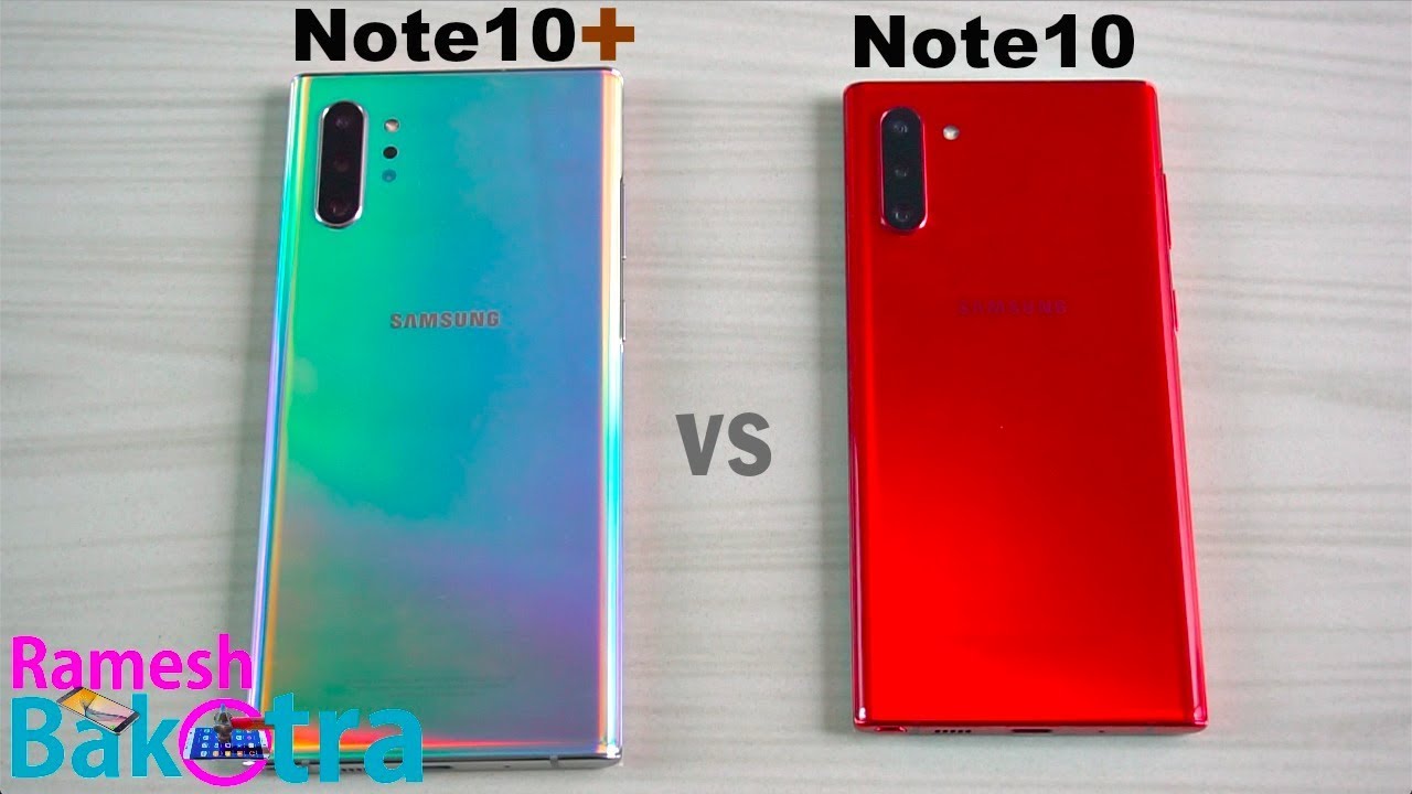 Samsung Galaxy Note 10 Plus vs Note 10 SpeedTest and Camera Comparison -  YouTube