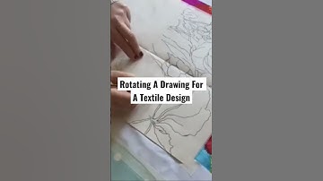 Rotating A Drawing For A Textile Design #shorts #textiles #textiledesigning