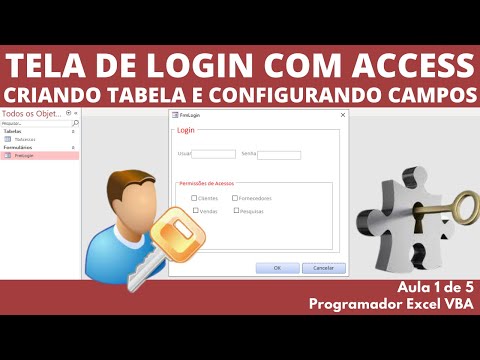 Como Criar Tela de Login para o Access super facil com o passo a passo Aula 1 de 5