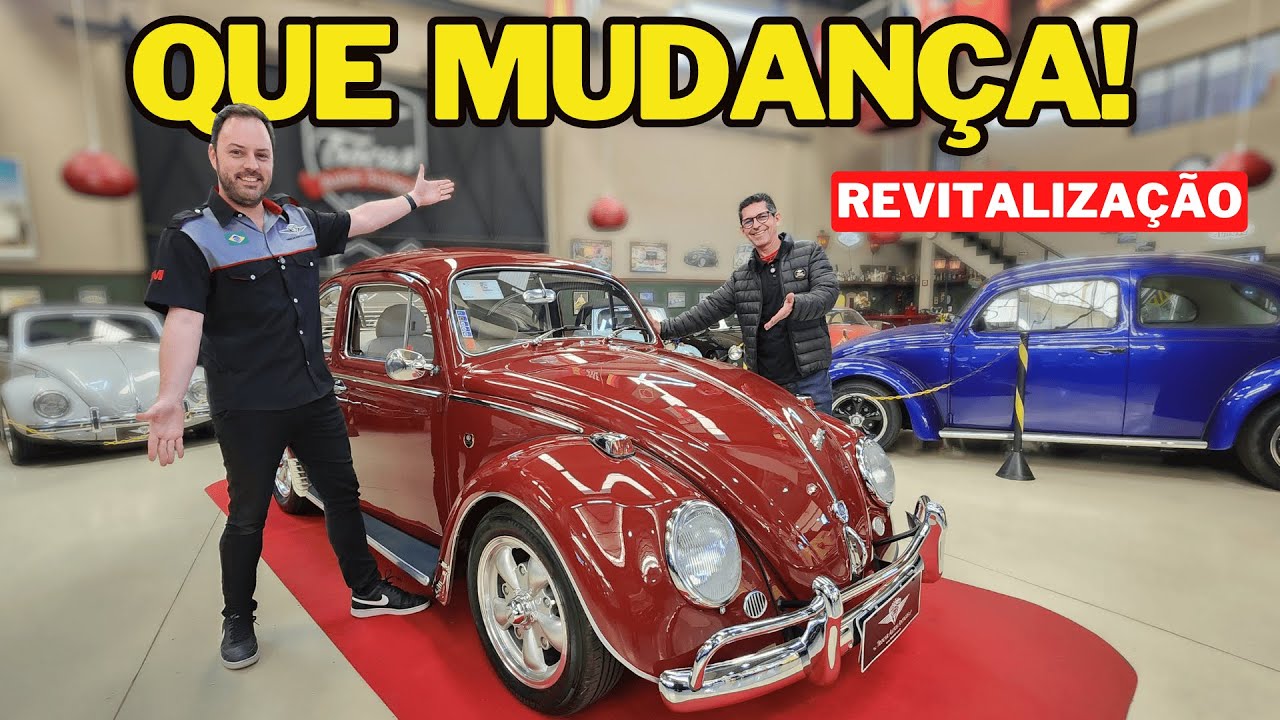 Fusca 1967 Vermelho Granada: Luxo, Conforto e MUITA Personalidade! 🔥 Um Sonho Realizado na TROCAR!