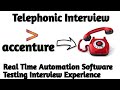 Accenture Automation Testing Interview Experience | Real Time Interview Questions and Answers