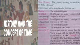 history and the concept of time|time glossary details |first and second half of century