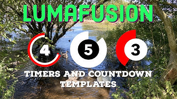 Countdown timers for Lumafusion | Overlay templates no chromakey