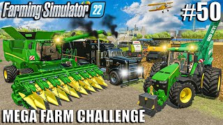 RUNNING A $1.000.000 HARVEST OPERATION | MEGA FARM Ep.50 | Farming Simulator 22