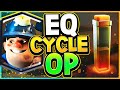 TOP LADDER with OP MINER EARTHQUAKE CYCLE DECK! - CLASH ROYALE