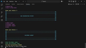 BUS RESERVATION SYSTEM | C++ Console Application