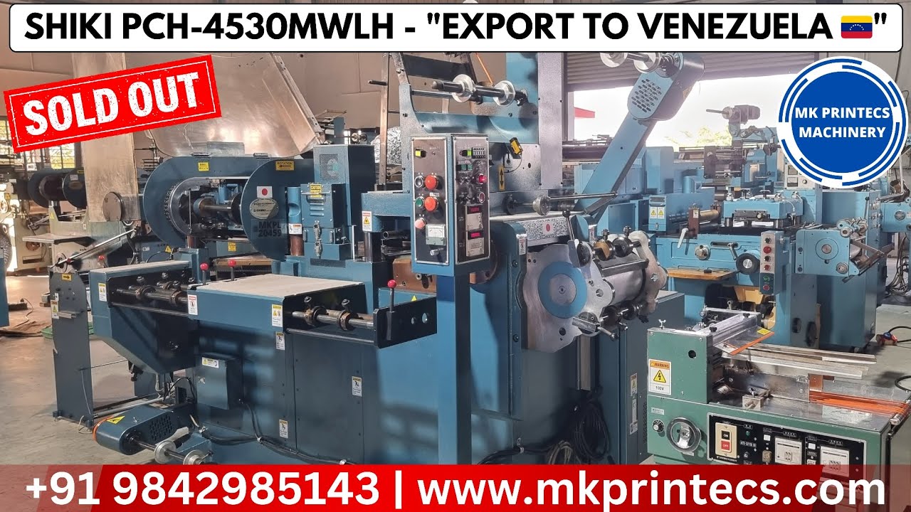 Shiki Label Machine SOLD OUT ! EXPORT TO VENEZUELA π»πͺ SHIKI PCH 4530MWLH LABEL PRINTING ...