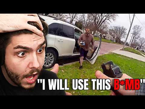 Man Goes INSANE And Threatens Cops...