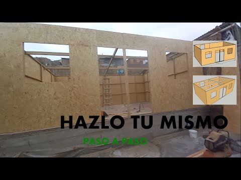COMO HACER CASA PREFABRICADA DE MADERA Y OSB