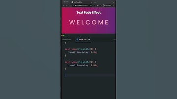 Text Fade Effect in CSS