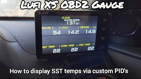 Lufi XS OBD2 Gauge - How to load custom PID