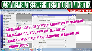 TUTORIAL CARA MEMBUAT HOTSPOT SERVER MIKROTIK DI VMWARE WORKSTATION  | BUAT CAPTIVE PORTAL MIKROTIK