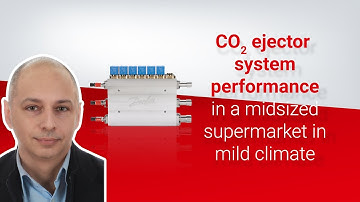 CO2 ejector system performance in a midsized supermarket in mild climate