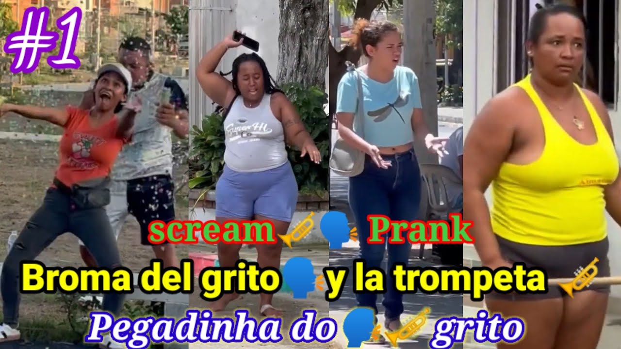 El grito🗣️broma / Pegadinha do grito / scream Prank