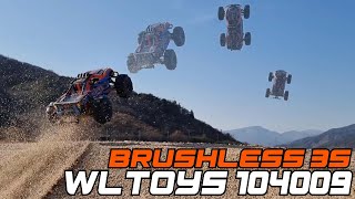 RC CAR WLTOYS 104009 Sandy Beach Extreme Bash :: Brushless 3S Paddle Tires screenshot 2