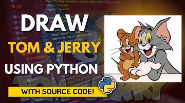 Drawing Tom & Jerry using Python | Tom & Jerry Drawing Using Python Turtle | World of Python