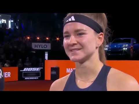 Karolína Muchová commends Elena Rybakina after Stuttgart runner-up finish