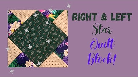 Quilting with a "Right & Left" Star quilt block❣️ #quiltingforbeginners #quilttutorial
