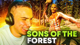 ГЛЕБ, HELIN139 И ICEICELL ИГРАЮТ В Sons of the Forest \ #sasavot #spokoynich