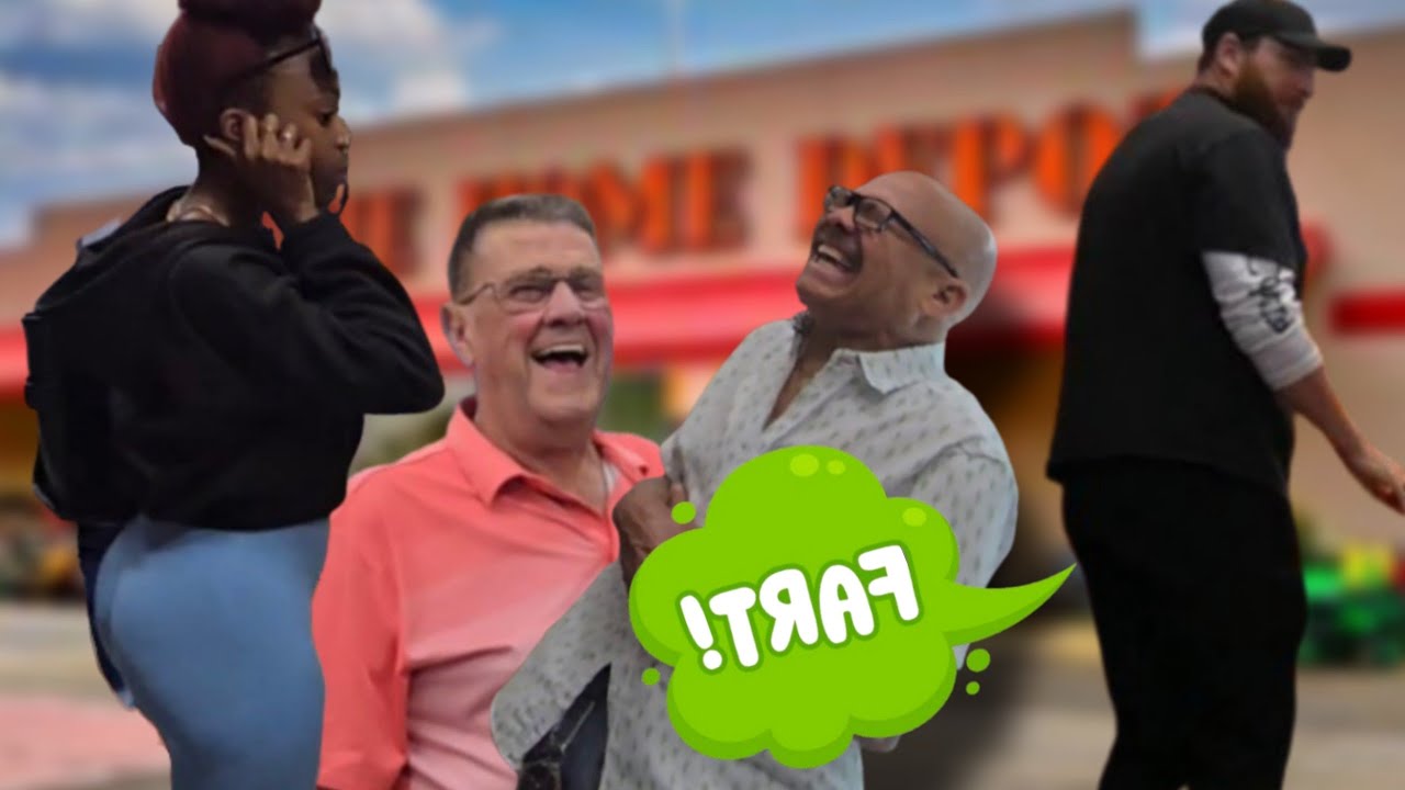 This guy's laugh made my day! Dropping some brown, fart prank!