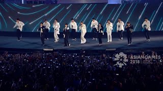 SUPER JUNIOR at the Asian Games 2018 - FULL PERFORMANCE (Sorry, Sorry   Mr.Simple   Bonamana)