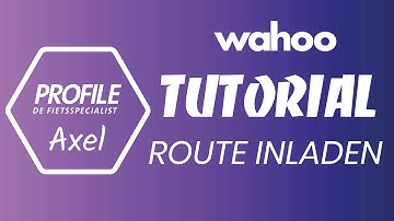 WAHOO ELEMNT GPS: Fietsroute importeren / Uploading your route