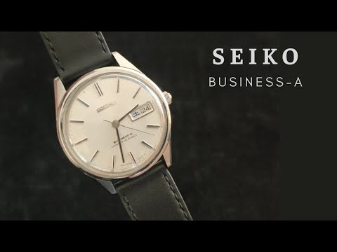 Đồng hồ cổ xưa Seiko dòng Buiness-A vỏ thép 2 lịch movement 8306A - YouTube