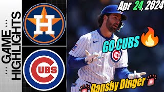 Cubs vs Astros [Today Highlights] Dansby Swanson 3-RUN HOME RUN ! | 4 Runs Cubs Go! ✨😍