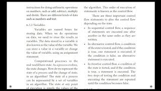 CLASS 11 COMPUTER SCIENCE CHAPTER 6 (PART 3: BUILDING BLOCKS OF ALGORITHMS, DATA, VARIABLES)