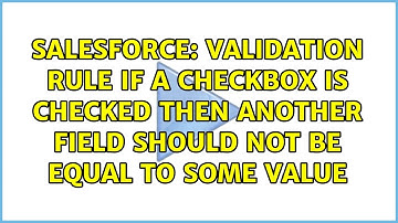 Validation Rule If a checkbox is checked then another field should not be equal to some value