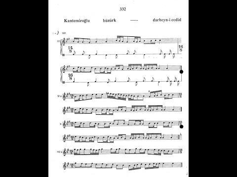Pesrev makam Buzurk - Dimitrie Cantemir (1673-1723)