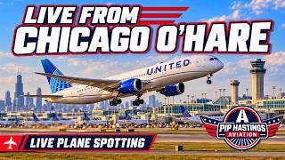 🔴 LIVE! EXCLUSIVE PLANESPOTTING FROM CHICAGO OHARE | ORD PLANESPOTTING | WORLD'S BUSIEST AIRPORT