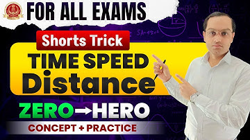 Time Speed Distance Short Trick | Fastest Method for All Competitive Exams | Vikash Williams Sir