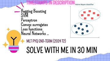 MLT | End-term | PYQ | T2(2024) | Detailed solution | IITM BS | Data Science | Machine learning