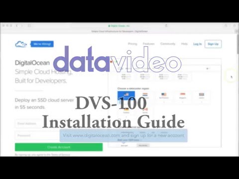 How to Set Up DVS-100 software on Digital Ocean