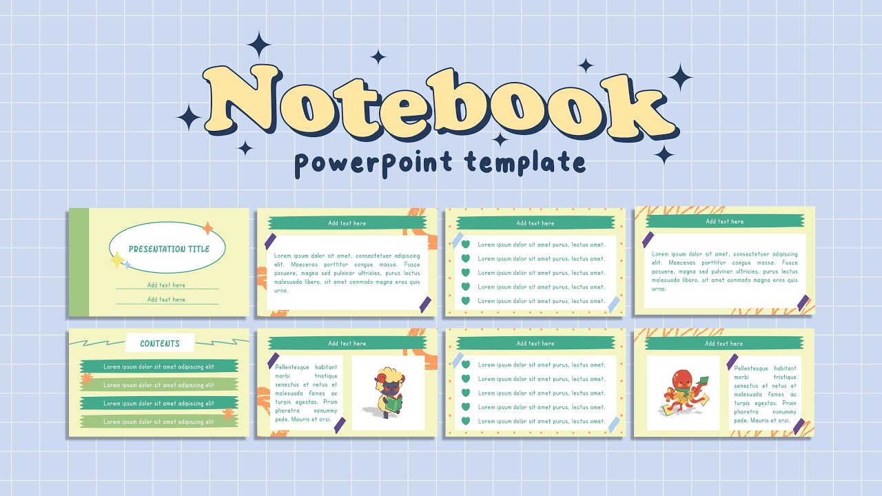 Cute Notebook | PowerPoint Template | JemnJar - YouTube