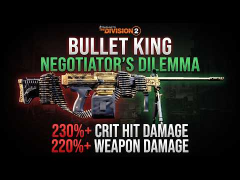 This Bullet King Negotiators Dilemma & Turmoil Build is RUTHLESS...500%+ Damage Spread! (Division 2)
