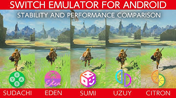 Zelda Breath of The Wild | SUDACHI - EDEN - SUMI - UZUY - CITRON | Switch Emu for Android Comparison