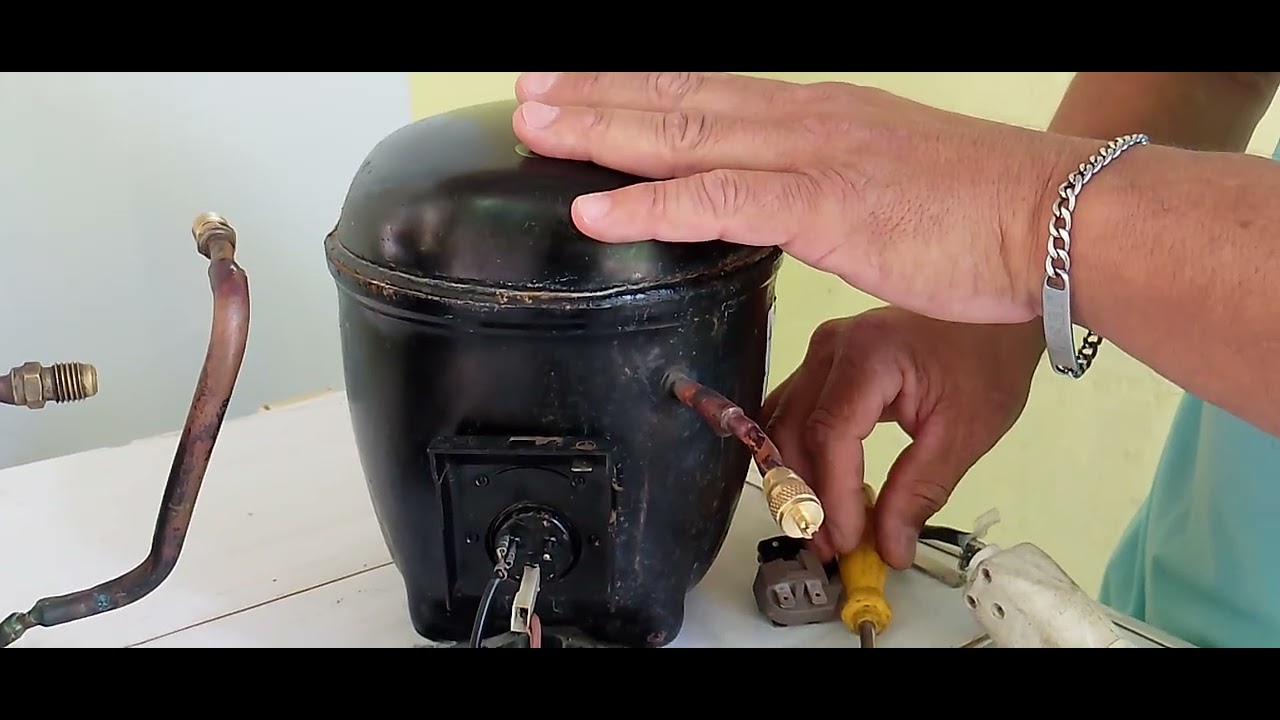 Como ligar o motor da geladeira sem  Reler?