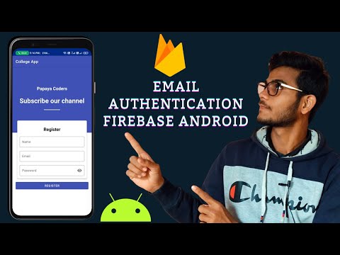 Email authentication with firebase - Email password authentication android - hindi