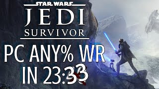 Star Wars: Jedi Survivor Speedrun (former) WR - in 23:33 (Any% PC, Unres.)