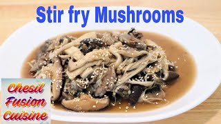 STIR FRY MUSHROOMS II Simple Dish II Vegetarian Food