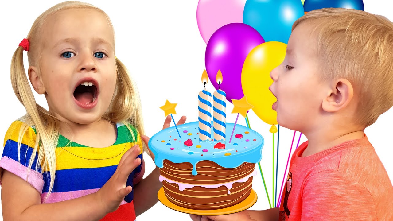 ¡Cumpleaños Feliz Bebé Dima! | Canciones Infantiles con Katya y Dima