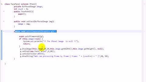 OpenCV Java WebCam Capture, Manipulation and Displaying a Video on a JPanel/JFrame