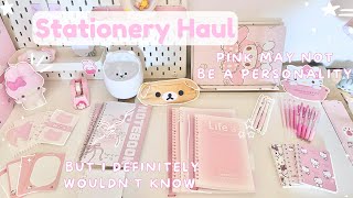 stationery haul ✧˚₊ cute study essentials, little finds & way too much pink